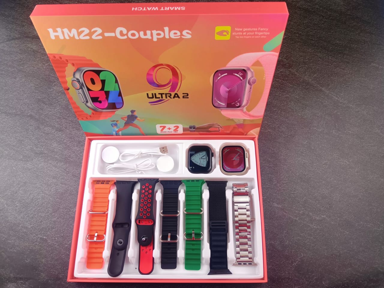 HM22 Couple Smart Watch Set – ساعة ذكية أنيقة للأزواج (His & Her Edition